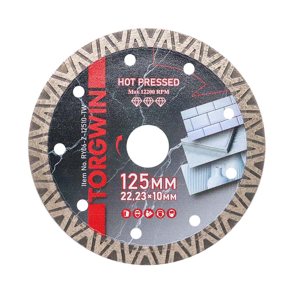 Горячая нажатая V- Diamond Saw Saw Blade Pro
