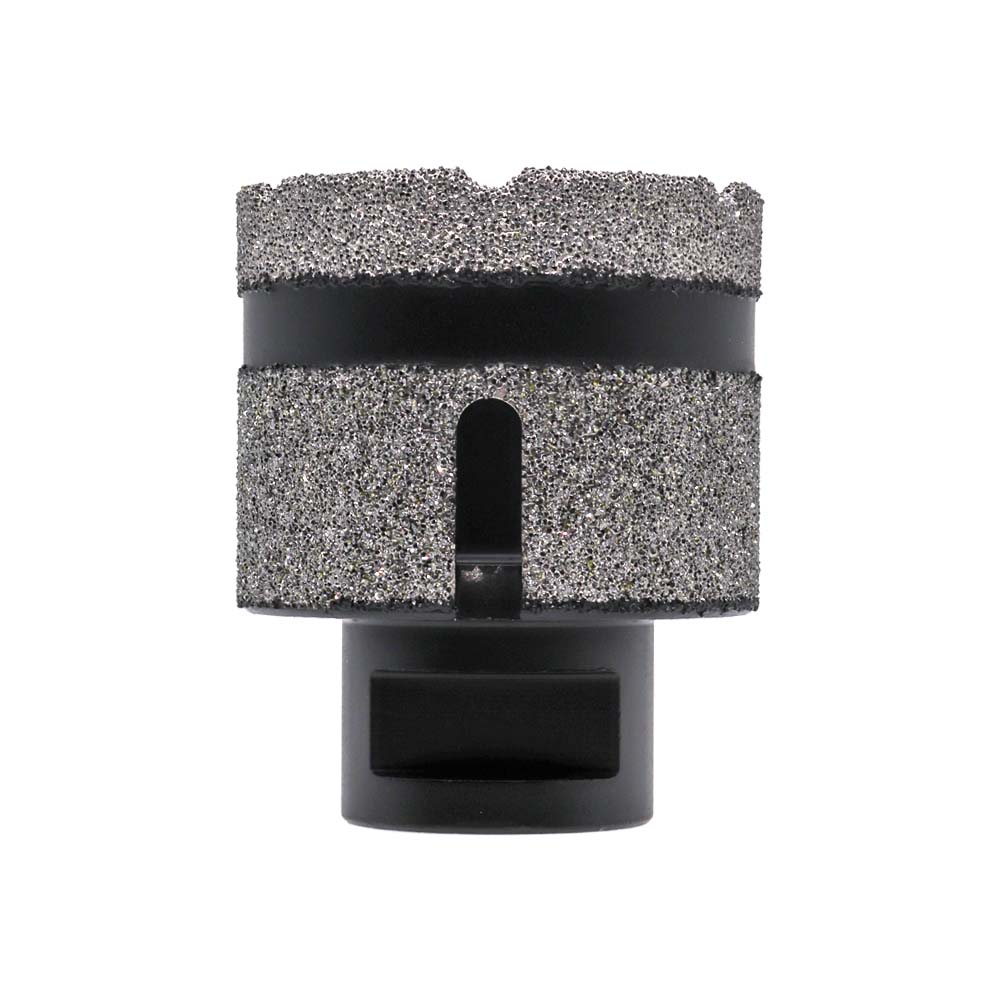 Алмазное сверло диаметром 50 мм, напаянное вакуумом.